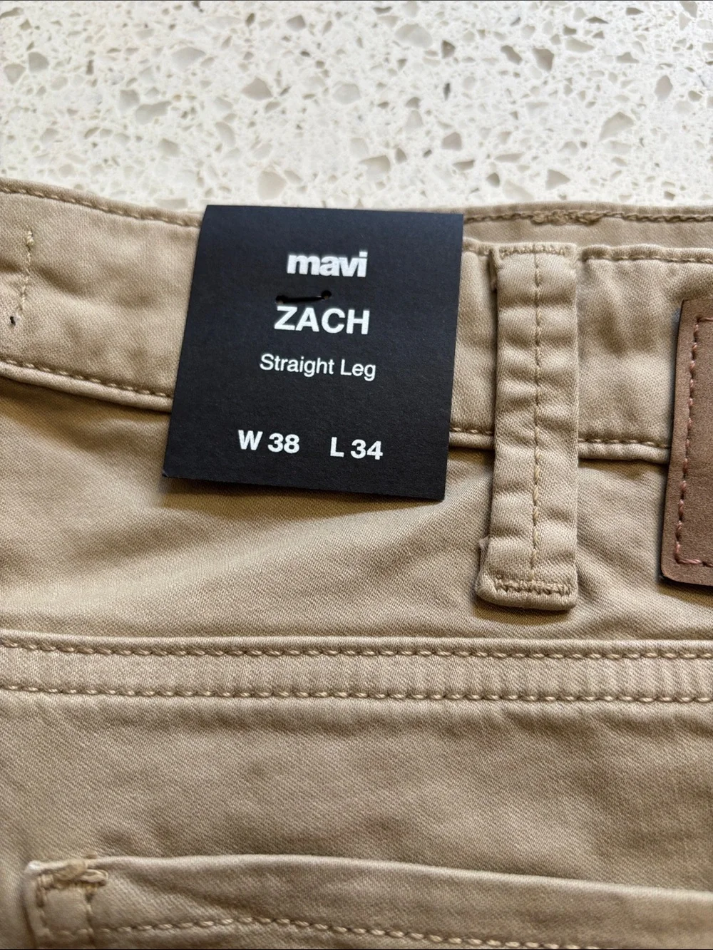 Mavi Men’s Straight Jeans in Khaki 38x34